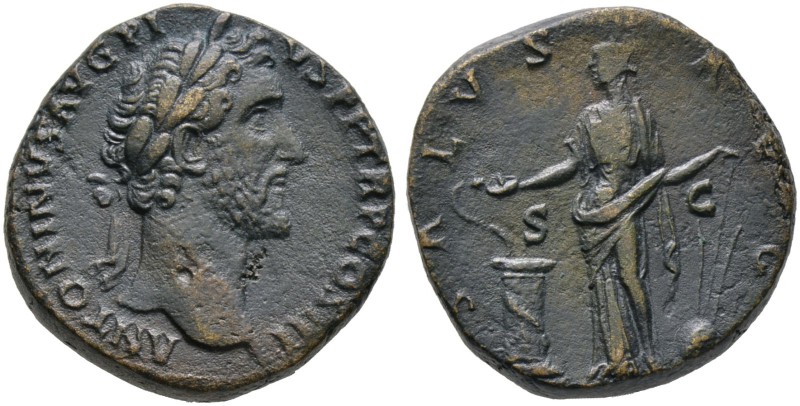 Kaiserzeit. Antoninus Pius 138-161. Sesterz 140-144 -Rom-. ANTONINVS AVG PIVS P ...