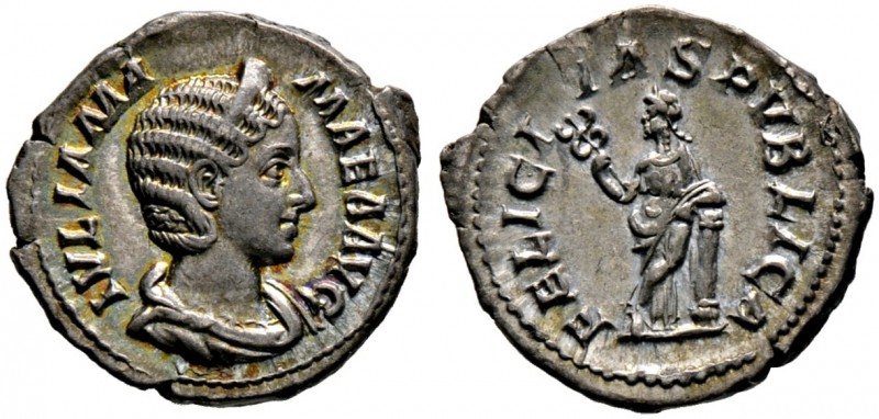 Kaiserzeit. Julia Mamaea †235, Mutter des Severus Alexander. Denar -Rom-. IVLIA ...