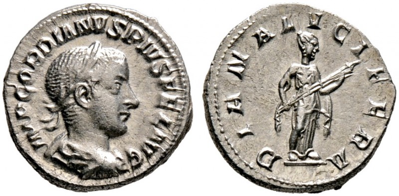 Kaiserzeit. Gordianus III. 238-244. Denar 241 -Rom-. Wie vorher, jedoch von leic...