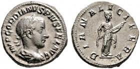Kaiserzeit. Gordianus III. 238-244. Denar 241 -Rom-. Wie vorher, jedoch von leicht abweichenden Stempeln. RIC 127. 3,35 g 
vorzüglich-prägefrisch