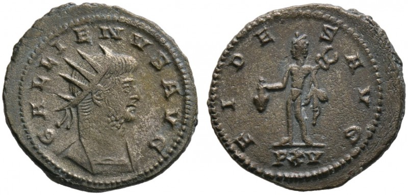 Kaiserzeit. Gallienus 253-268. Antoninian 266/268 -Antiochia-. GALLIENVS AVG. Dr...