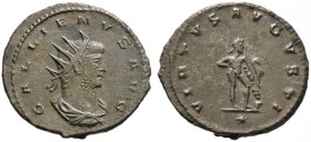 Kaiserzeit. Gallienus 253-268. Antoninian 263 -Antiochia-. GALLIENVS AVG. Drapierte Büste mit Strahlenkrone nach rechts / VIRTVS AVGVSTI. Herkules mit...