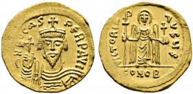 Phocas 602-610. Solidus 607/609 -Constantinopolis-. 6. Offizin. Ähnlich wie vorher. MIB 9, Sommer 9.8, Sear 620. 
4,36 g vorzüglich-prägefrisch