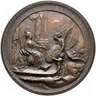 Frankreich-Königreich. Louis XVI. 1774-1793. Einseitiges Bronzemedaillon 1774 von Lorthior (1733-1813), auf die Ernennung der Erzherzogin Maria Antoni...