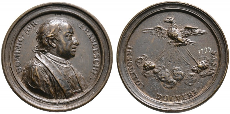 Italien. Bronzegussmedaille o.J. (um 1725) unsigniert. Brustbild des Dominikaner...