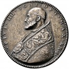 Italien-Kirchenstaat (Vatikan). Pius IV. (Giovannangelo de' Medici) 1559-1566. Einseitige, versilberte Bleimedaille AN I (1559/60) von A. de Rossi (un...