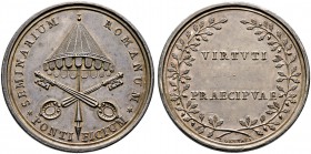 Italien-Kirchenstaat (Vatikan). Pius VII. 1800-1823. Silberne Prämienmedaille o.J. von L. Gennari, des päpstlichen Seminars in Rom - "Seminarium Roman...