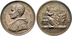 Italien-Kirchenstaat (Vatikan). Leo XIII. 1878-1903. Silbermedaille AN XVII (1894) von F. Bianchi, auf die Einrichtung der apostolischen Präfektur für...