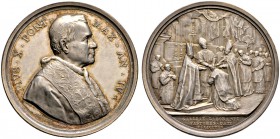 Italien-Kirchenstaat (Vatikan). Pius X. 1903-1917. Silbermedaille AN IV (1906/07) von F. Bianchi, auf das wieder gewonnene päpstliche Recht zur Weihe ...