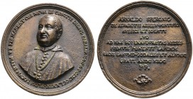 Itaolien-Venedig. Paolo Renier 1779-1789. Bronzegussmedaille 1779 unsigniert, auf die Grundsteinlegung des neuen Bischofseminars von Rovigo. Brustbild...