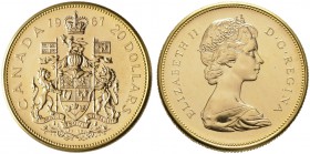 Kanada. 20 Dollars 1967. 100-Jahrfeier der Konförderation. KM 71, Fr. 5. 16,44 g Feingold 
Polierte Platte (proof like)
