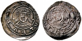 Polen. Przemysl I. und Boleslaus der Fromme 1247-1257 bzw. 1239-1249. Einseitiger Denar 1239/49 -Gniezno (Gnesen)-. [ZA]DALBVST. Büste mit Kopfbedecku...