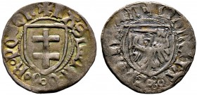 Polen. Kasimir Jagello 1447-1492. Schilling o.J. -Thorn-. Beidseitig Wappen. Kopicki 8217 (R), Gum. 456, Neumann 1. 1,44 g feine Patina, gutes sehr sc...