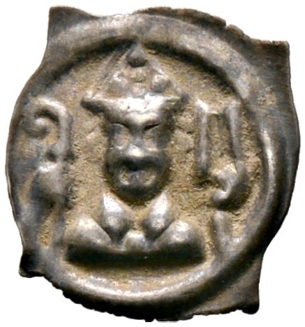 Schweiz-Basel, Bistum. Peter I. von Reichenstein 1286-1296. Vierzipfeliger Pfenn...