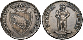 Schweiz-Bern. Taler zu 40 Batzen 1795. DT 507a, HMZ 2-218b, Dav. 1759. feine Patina, gutes vorzüglich