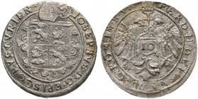 Schweiz-Chur, Bistum. Joseph Mohr von Zernez 1627-1635. 10 Kreuzer 1632 Mit Titulatur Kaiser Ferdinand II. DT 1478c, HMZ 2-421e. etwas raue Oberfläche...