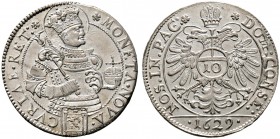 Schweiz-Chur, Stadt. 10 Kreuzer 1629. DT 1529a, HMZ 2-489c. prägefrisches Prachtexemplar