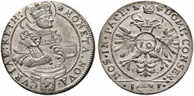 Schweiz-Chur, Stadt. 10 Kreuzer 1631. DT 1529d, HMZ 2-489g. prägefrisches Prachtexemplar