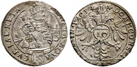 Schweiz-Chur, Stadt. 10 Kreuzer 1632. DT 1529e, HMZ 2-489h. leicht dezentriertes, prägefrisches Prachtexemplar