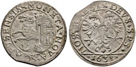 Schweiz-Schaffhausen. Dicken 1631. Variante mit SPS (anstelle von SPES) am Ende der Rückseitenumschrift. Wiel. 606, DT 1378c, HMZ 2-765l. seltene Vari...