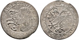 Schweiz-Schaffhausen. Dicken 1632. Wiel. 618 var., DT 1378d, HMZ 2-765m. 
minimale Prägeschwächen im Randbereich, prägefrisches Prachtexemplar