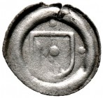 Schweiz-Zürich, Stadt. Einseitiger Heller o.J. (16. Jh.). In einem Wulstreif spanisches Wappen. Beizeichen Punkte zu den Seiten des Schildes sowie im ...