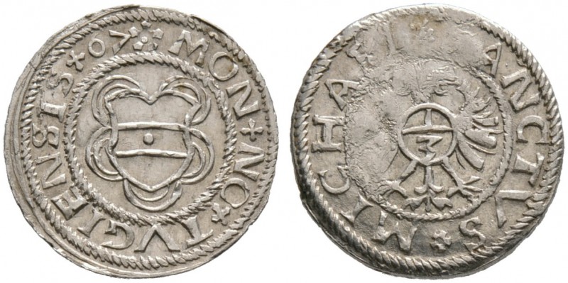 Schweiz-Zug. Groschen 1567. HMZ 2-1079d, Wiel. 8. besserer Jahrgang, Stempelfehl...