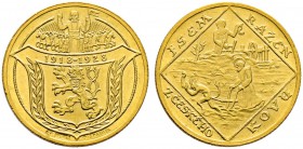 Tschechoslowakei. 2 Dukaten 1928 -Kremnitz-. Auf den 10. Jahrestag der Republik. Wie vorher. Fr. 7, Schl. 55. 7,02 g. Mit Feingehalts- und Münzstätten...