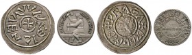 Tschechoslowakei. Lot (2 Stücke): Silbermedaille 1929 von Seinost in der Art eines Mittelalter-Denars, auf den 1000. Jahrestag der Ermordung des Hl. W...