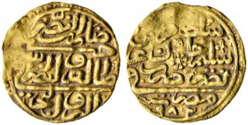 Türkei. Murad III. AH 982-1003/ AD 1574-1595. Altin AH 982 -Misr-. Pere 273. 3,42 g 
Prägeschwächen, sehr schön