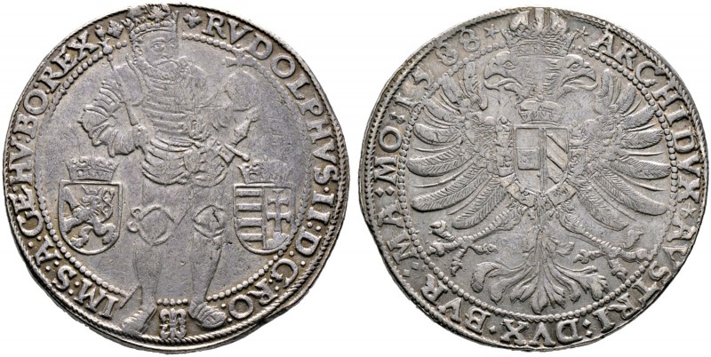 Haus Habsburg. Rudolf II. 1576-1612. Taler 1588 -Prag-. Münzmeister Lazar Erker....