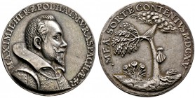 Haus Habsburg. Matthias 1608-1619. Silbermedaille 1615 unsigniert (vermutlich von Abondio), auf den österreichischen Adligen Maximilian von Pohlheim u...