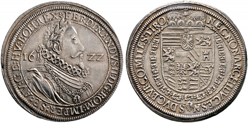 Haus Habsburg. Ferdinand II. 1592/1619-1637. Taler 1622 -Hall-. Her. 474a, Dav. ...