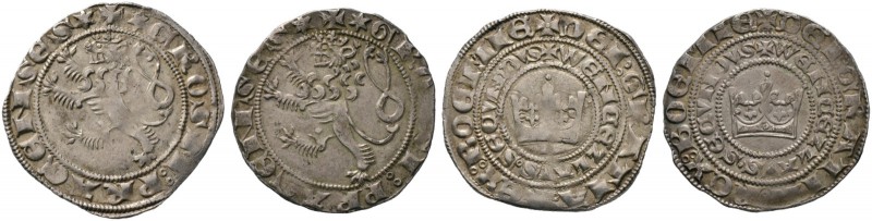 Böhmen, Mähren und Erzgebirge. Wenzel II. 1278-1305, König von Böhmen. Lot (2 St...