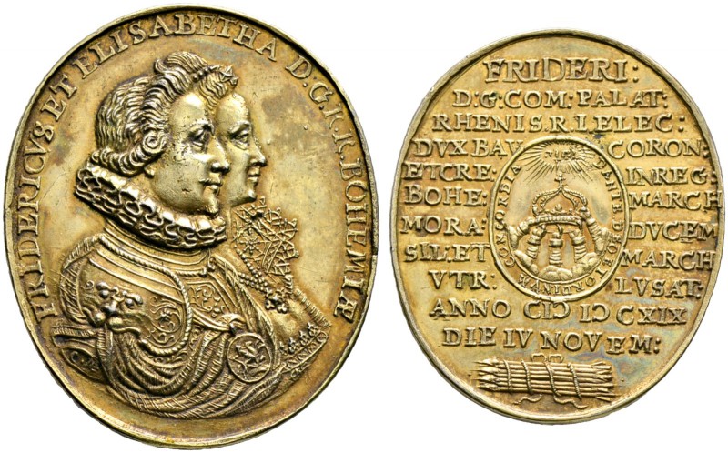 Böhmen, Mähren und Erzgebirge. Friedrich V. der "Winterkönig" 1619-1620. Hochova...