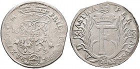 SACHSEN-GOTHA-ALTENBURG. Friedrich I. und seine Brüder 1675-1680. Gulden zu 2/3 Taler 1679 -Gotha-. Ähnlich wie vorher, jedoch minimal variierend (Wer...