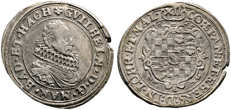 Baden-Baden. Wilhelm 1622-1677. 12 Kreuzer 1625. Ähnlich wie vorher, jedoch das ...
