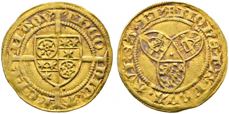 Mainz, Erzbistum. Dietrich I. Schenk zu Erbach 1434-1459. Goldgulden o.J. (1444/...
