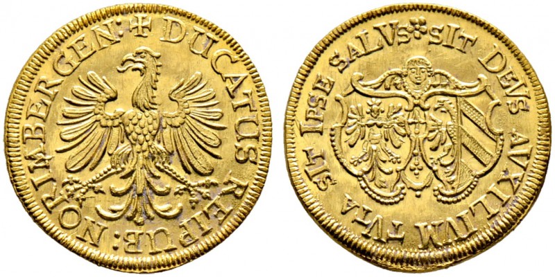 Nürnberg, Stadt. Dukat 1640. Ähnlich wie voher. Ke. 63, Slg. Erl. 515, Fr. 1826....