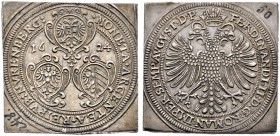 Nürnberg, Stadt. Talerklippe 1624. Münzmeister Hans Christoph Lauer (Stern). Wie vorher. Ke. - (zu 230a), Slg. Erl. -, Imhof -. 40 x 40,5 mm, 28,88 g ...