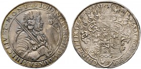 Sachsen-Albertinische Linie. Johann Georg III. 1680-1691. Taler 1686 -Dresden-. Clauss/Kahnt 582, Slg. Mers. -, Schnee 964, Dav. 7640. feine Patina, m...