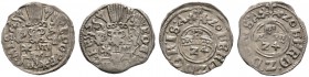 Schleswig-Holstein-Schauenburg. Ernst III. 1601-1622. Lot (2 Stücke): Groschen zu 1/24 Taler 1620 -Oldendorf-. Lange 935, Weinm. 291. 
prägefrisch bzw...