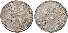 Schleswig-Holstein-Schauenburg. Justus Hermann 1622-1635. Taler 1628 -Altona-. Dreifach behelmter Wappenschild / Gekrönter Doppeladler mit Reichsapfel...