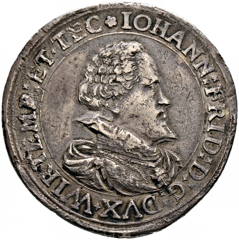 Württemberg. Johann Friedrich 1608-1628. Vorderseite eines Talers o.J. (ab 1613)...
