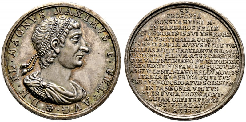 Wermuth, Christian (1661-1739). Silberne Suitenmedaille o.J. auf den römischen K...