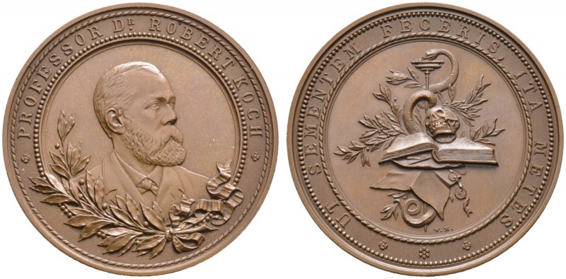 Personenmedaillen und -plaketten von Mayer und Wilhelm, Stuttgart. Bronzemedaill...