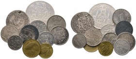 Lots. 12 Stücke: DANZIG. 10 Pfennig 1920, 5 und 10 Pfennig sowie 1/2, 1 und 5 Gulden 1923, 5 und 10 Pfennig sowie 1/2 und 1 Gulden 1932 (J. D 1a,4-7,9...