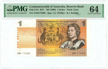 Australia 1 Dollar 1969 (ND) PMG 64 Choice UNC