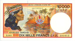 French Pacific Territories 10000 Francs 1985 (ND)