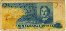 Indonesia Dutch New Guinea 2 1/2 Gulden 1954